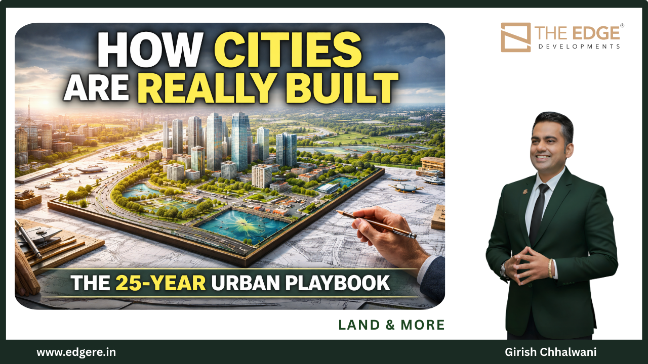 Girish Chhalwani is a visionary real estate leader known for his ability to identify, evaluate, and unlock land value with precision and foresight. A Business Management graduate from the University of Mumbai, he has strengthened his expertise with a PGDFM, an MBA in Marketing, and global certifications in Change Management, Strategy Management (IBMI, Germany), Digital Marketing (Google), and Strategic Sales Negotiation (Mercuri Goldman). This blend of academic rigour and on-ground experience gives him a rare combination of strategic clarity, operational depth, and market intelligence. Before establishing THE EDGE in 2017, Girish held leadership roles across renowned real estate organisations including Lodha Group, Bhairaav Group, and Adhiraj Capital City. He has successfully built and led diverse business verticals of Channel & Distribution Sales—also played a key role in Lodha Group’s expansion into the South East Asia & GCC market. As the founder of THE EDGE Developments, Girish specialises in land identification, acquisition processes, regulatory navigation, pricing structure, and market positioning. His deep understanding of land development enables the creation of plotted communities, villa estates, and large-scale developments that are aligned with future demand and long-term value creation. From Sales Manager to Business Architect His journey began on the ground — as a multi-ticket sales closer at Lodha. He soon moved into cross-functional leadership roles, contributing to channel strategy, international sales, product planning, and marketing — even generating significant revenue from regions like Southeast Asia and Dubai. By 2015, Girish had internalized the DNA of real estate scaling — and chose to channel that insight into building his own Business & Corporate Advisory. He has led over 45+ project launches, partnered with and executed 250+ marketing campaigns — directly or strategically influencing over ₹8,500 Cr in sales as Professional & Entrepreneur. As he founded a specialized Development vertical within The Edge, Girish also drives plotted developments, joint ventures, and luxury villa communities — especially in emerging markets like Karjat, Pali, Khopoli, and Raigad (Mumbai 3.0). His expertise in regulatory navigation, land structuring, and market mapping helps unlock long-term value for landowners and investors.