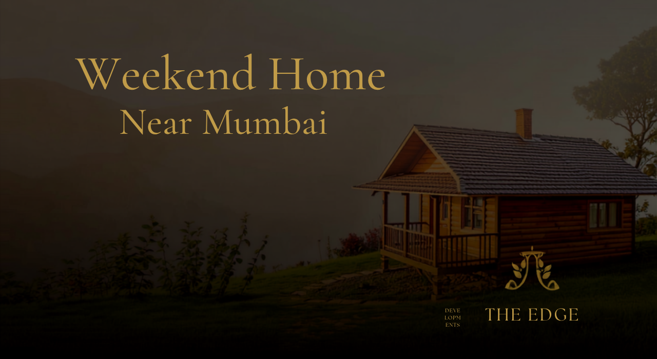 Wooden weekend cottage in green Karjat hills with misty mountains — weekend home near Mumbai under 50 lakh