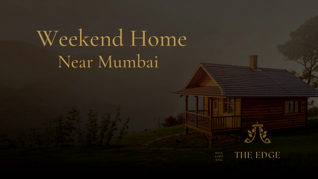 Wooden weekend cottage in green Karjat hills with misty mountains — weekend home near Mumbai under 50 lakh