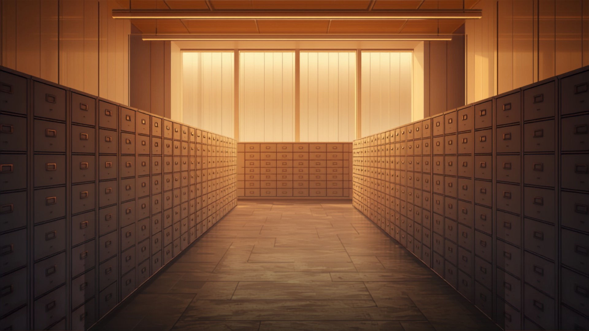 Modern archive room interior representing document registration records